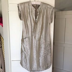 J.Crew Metallic Shift Dress 2